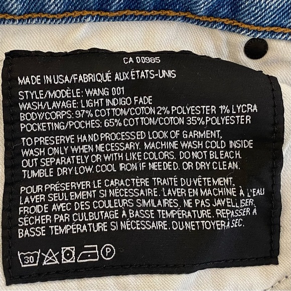 Alexander Wang Womens Skinny Jeans Mid Rise Denim Size 26 - Picture 10 of 12